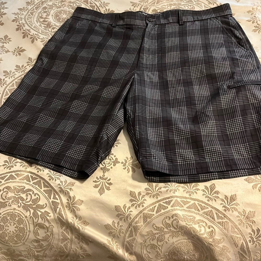 Pebble Beach golf shorts, men’s size 38, gray and black
